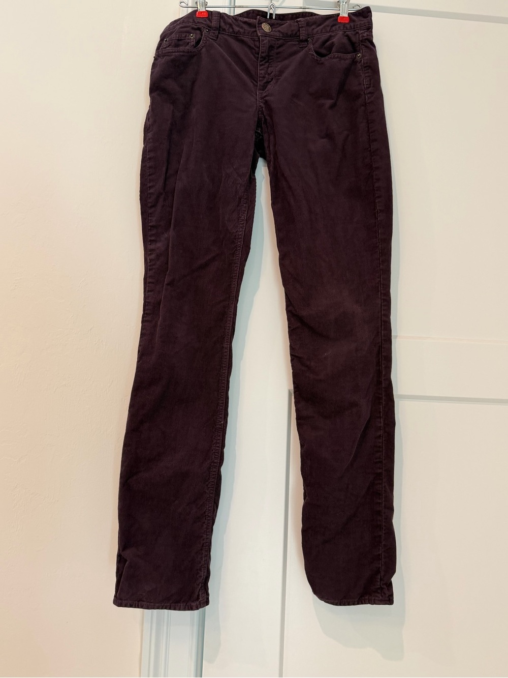 J. Crew Plum City Fit Vintage Matchstick Skinny Leg Corduroy